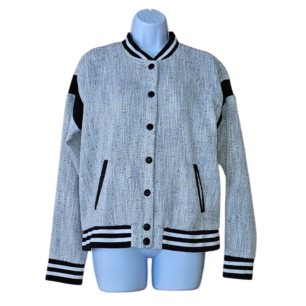 Forever 21 Textured Varsity Jacket